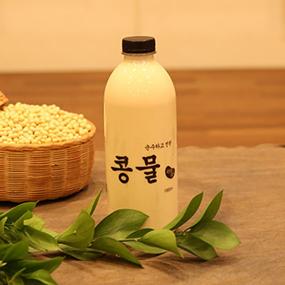 100% 국내산 순수 콩물 / 진하게 갈아 고소한 맛 그대로 : 바른자연