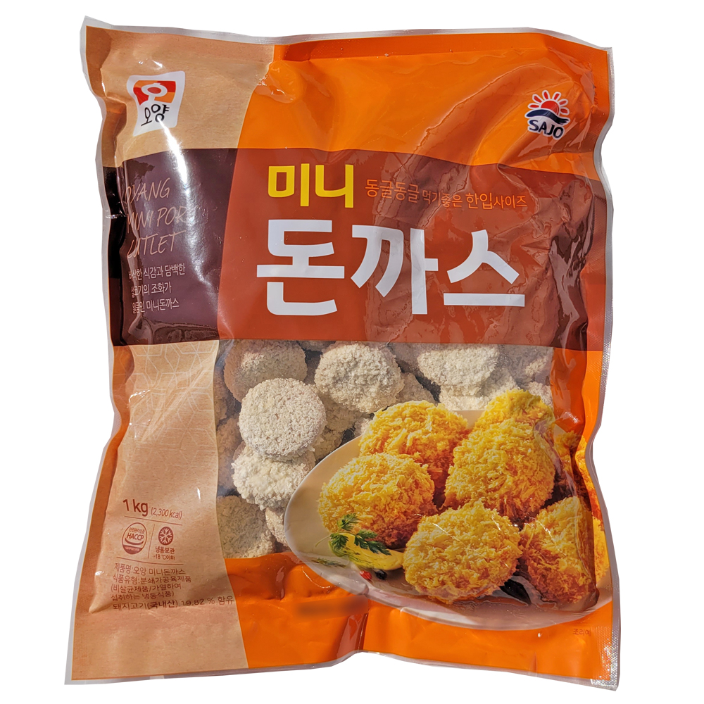 사조오양 미니 돈까스 1kg 꼬마돈까스 한입돈까스 : 먹는데 진심
