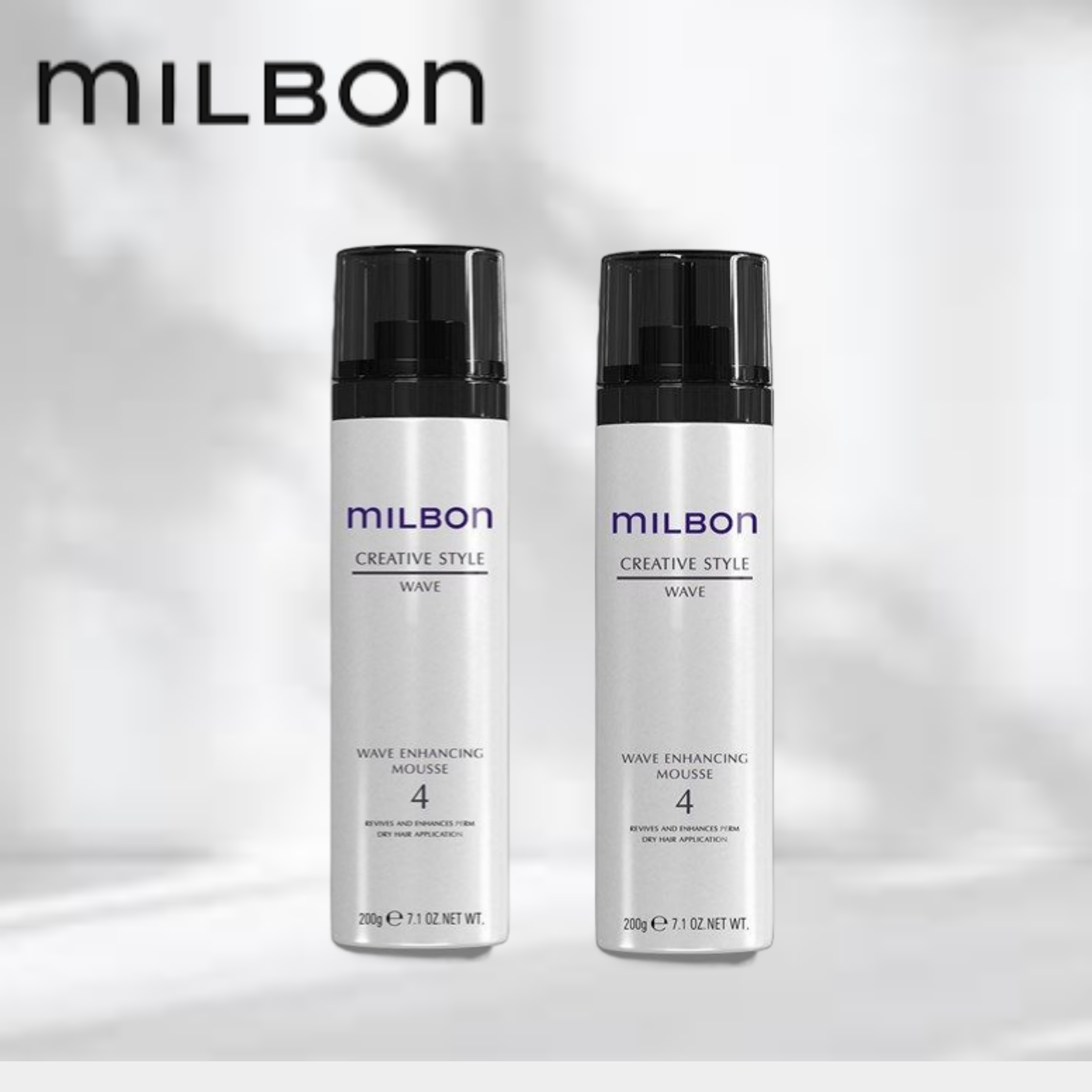 글로벌 밀본 웨이브 인핸싱 무스 4 200g 2개입 세트 : 코너프샵