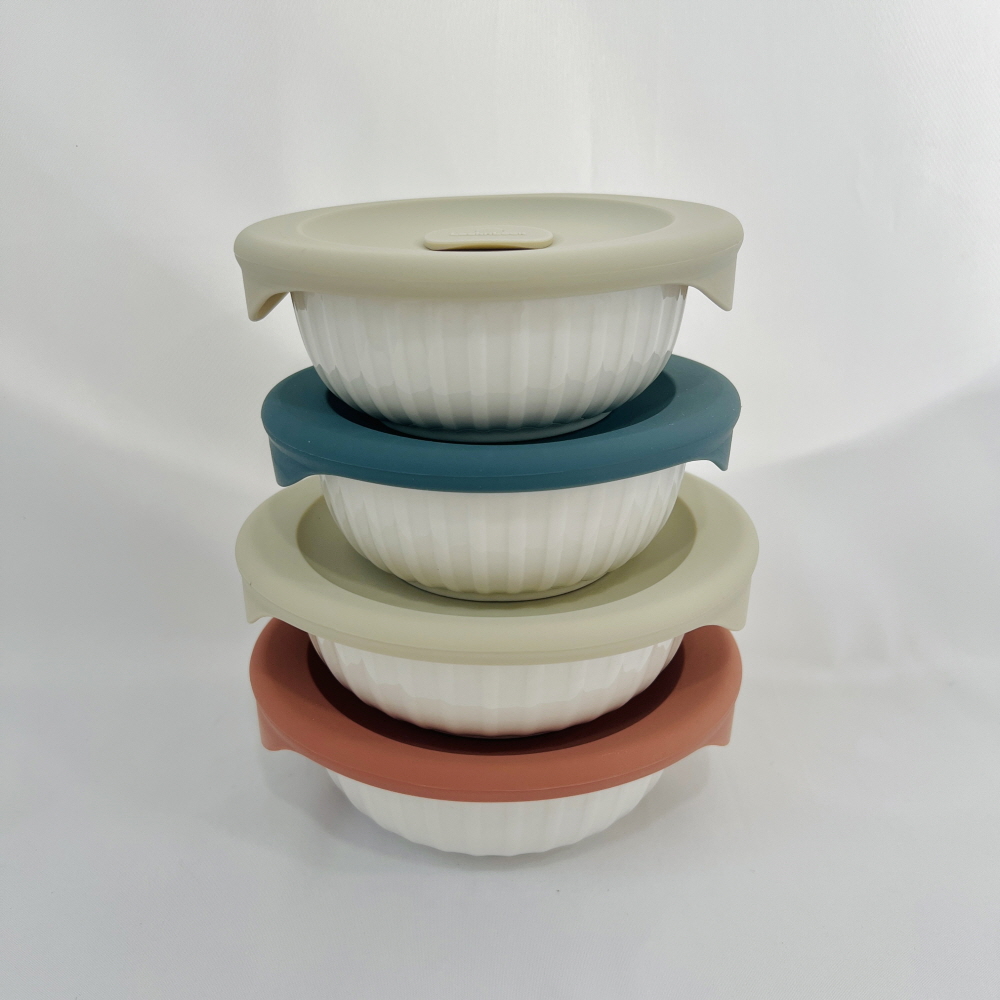 락앤락 도자기 밥용기 냉동 바로한끼 355ml 2개 250ml 2개 : 제이디오리진
