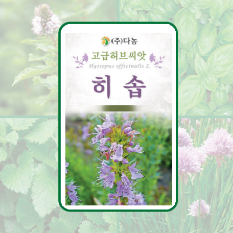 다농 히솝씨앗 허브류1g : 다솜드리