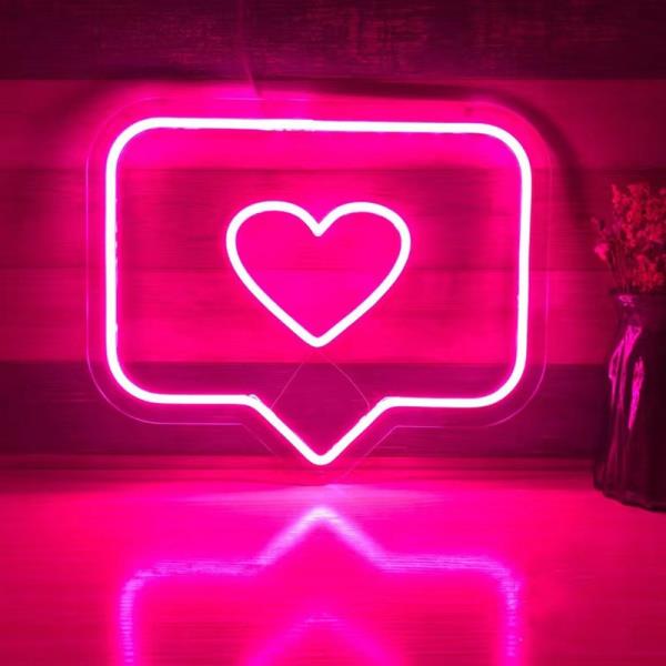 LED 네온 사인 인스 하트 모양 USB 조명, 벽 침실 홈 포토 스튜디오 장식, 선물 램프 : 교토신사