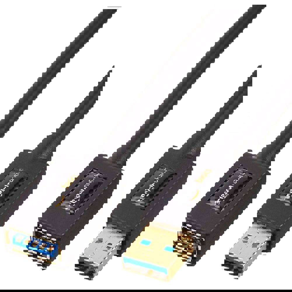 Basics 2팩 USB-A 3.0 확장 케이블, 4.8Gbps 고속, 남성에서 여성까지 금도금 커넥터, 3피트, 검은색 9.8 Feet 1-Pack : 시구왕마