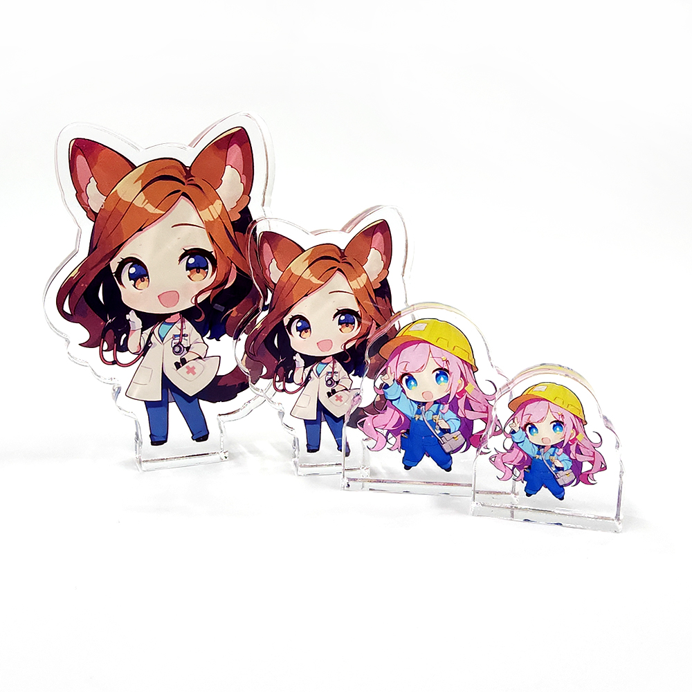코롯토 아크릴 스탠드 굿즈 미니 피규어 캐릭터 등신대 8T(단면) XXS 아크릴 (2cm) : WOWBOX