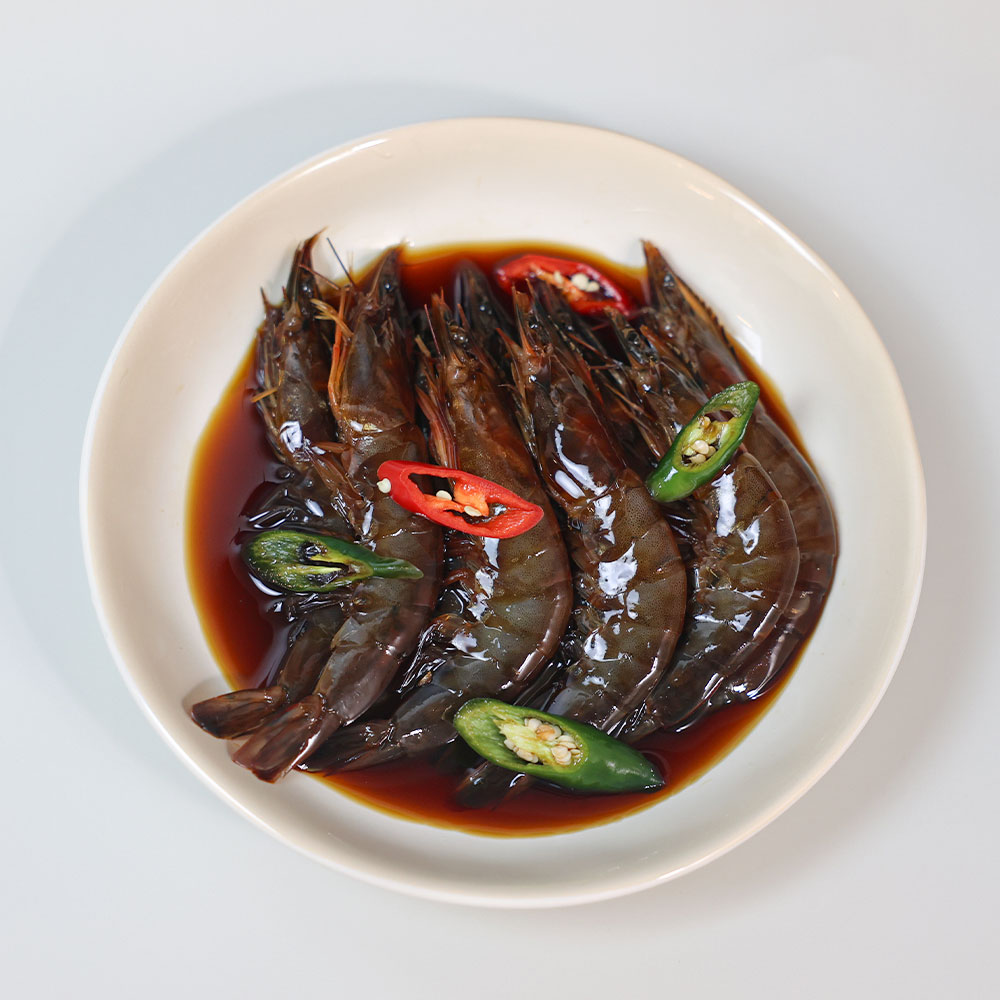 한끼뚝딱 짜지않은 밥도둑 간장 새우장 500g 대하장 집밥 안주 : 프레드마켓