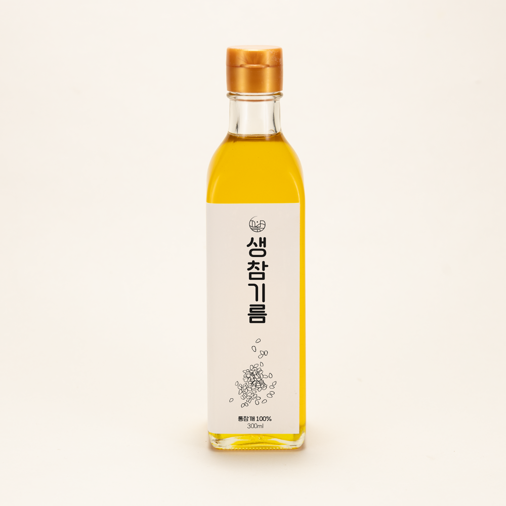 깨볶는부부 프리미엄 생참기름 300ml : 깨볶는부부방앗간