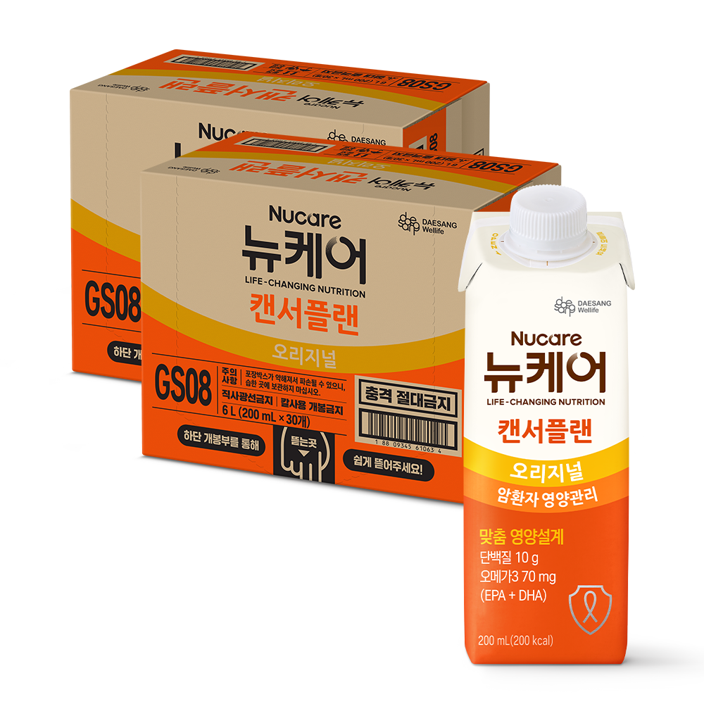 암환자 영양식 대상웰라이프 뉴케어 캔서플랜 200 mL 30팩+30팩 암환자용 영양조제식품 : 대상웰라이프 본사쇼핑몰