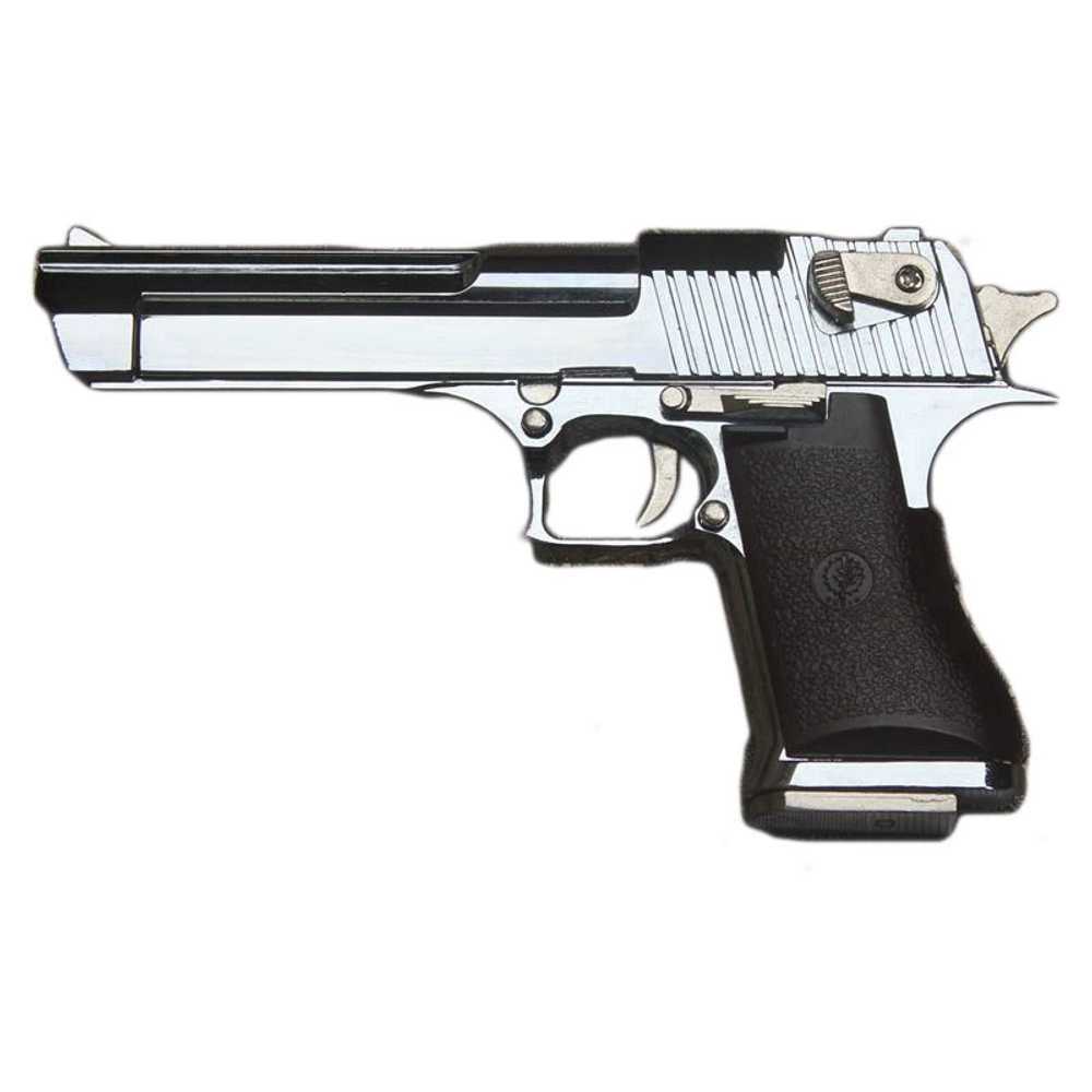 데저트이글 12.05 모형 권총 1세트 버스트 소프트 글록 M1911 Desert 표준 [스크럽실버]기본형+6발 일체형 : 가나뽀
