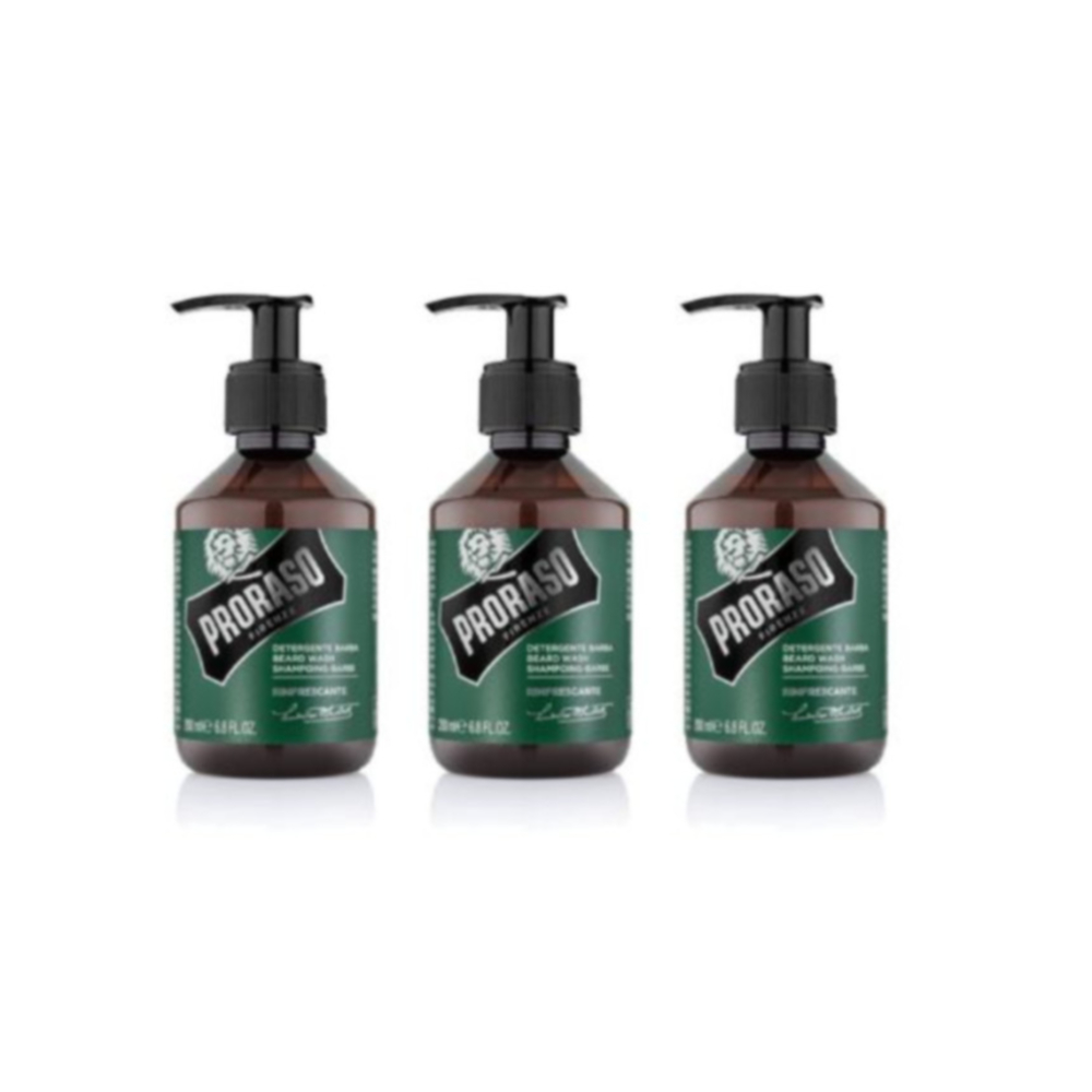 프로라소 비어드 수염 샴푸 클렌징 젤 200ml x3 : 마이리틀유럽