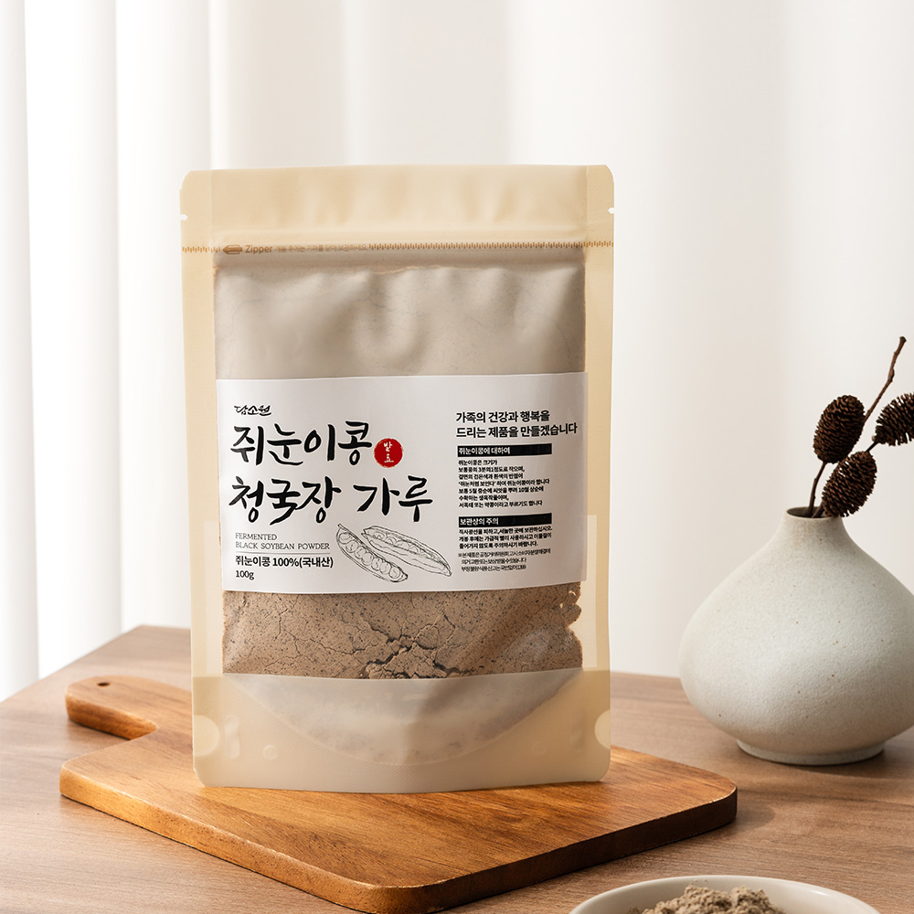 담소원 쥐눈이콩 발효 청국장가루 생태맘 약콩 검은콩 : 헬시 패밀리