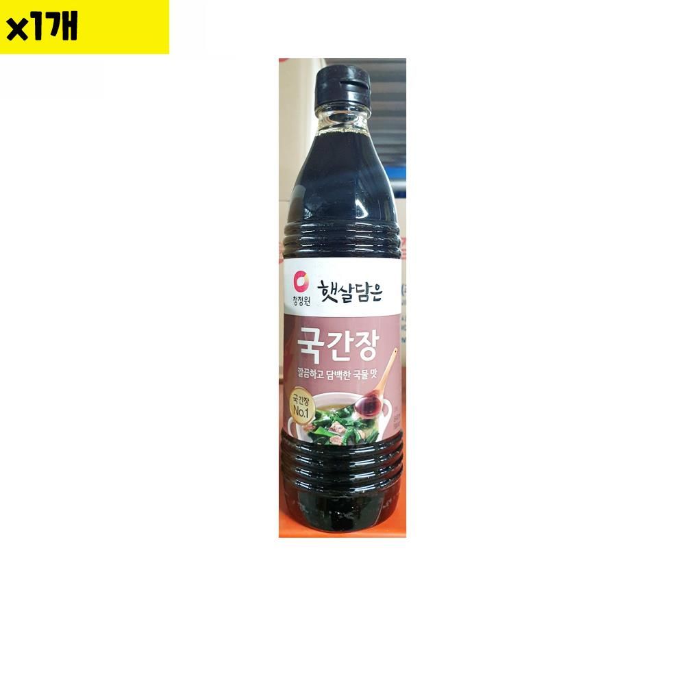 청정원 발효 양념 집 맛있는 전통 만능 숙성 캠핑 한식 간장 햇살 국간장 840ml 1개 : 건강산S