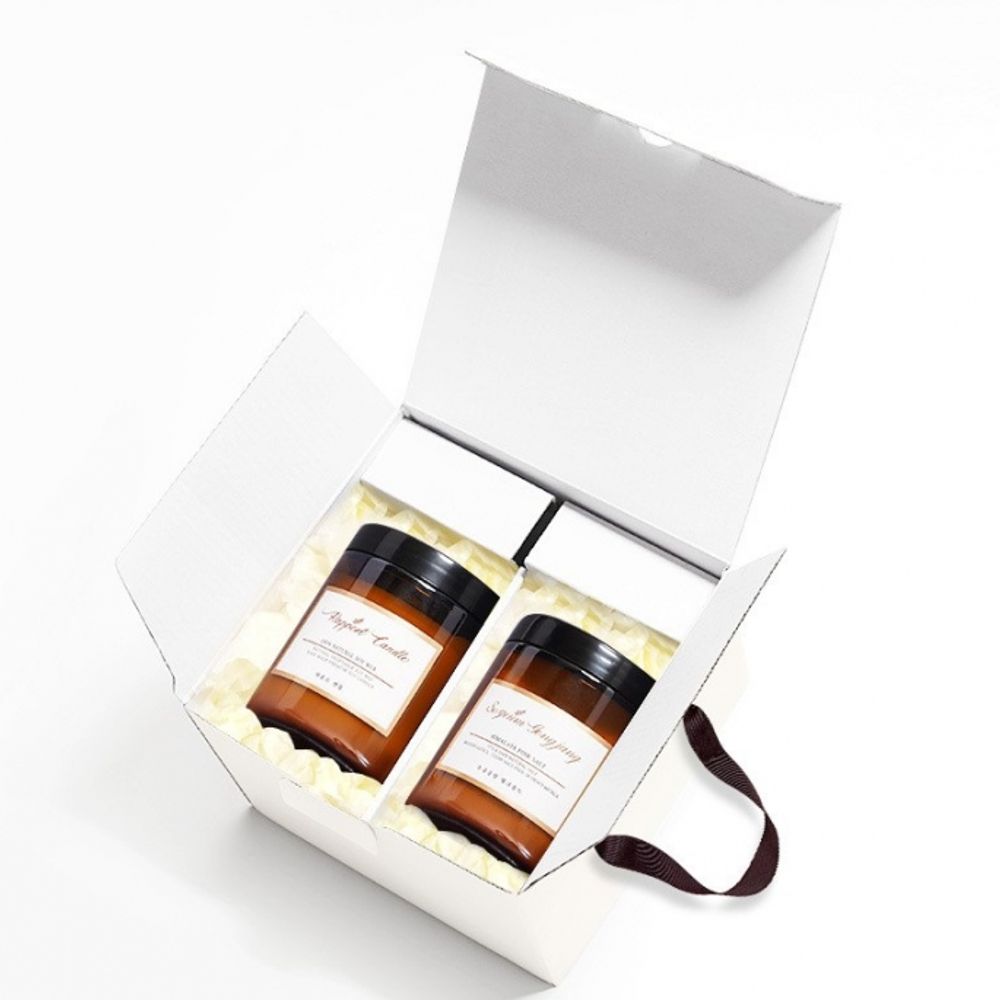 라포트 대용량 고급 천연 물에 타먹는 답례품 소금 캔들 핑크솔트 2P 400ml 1세트 : 건강산S