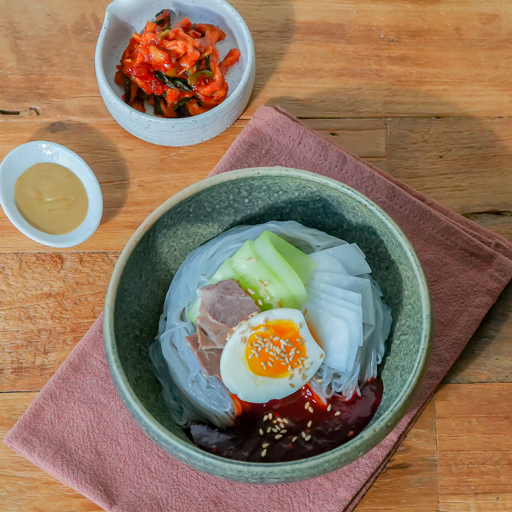 [함흥명가홍현] 맛보장 수제양념 감칠맛 함흥냉면 4인분 새콤달콤 비빔냉면 : 이츠앤제이