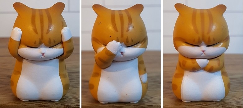 고민하는 고양이 피규어 인형 : 생활을판다몰