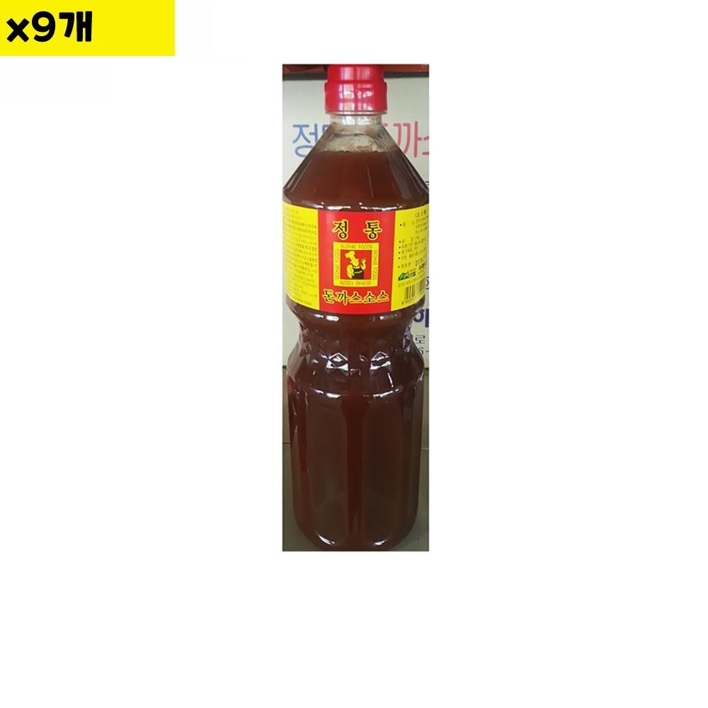 서해 식당 음식점 만능 업소용 식자재 코스트코 소스류 정통 돈까스소스 1.8L 9개 : 건강산S