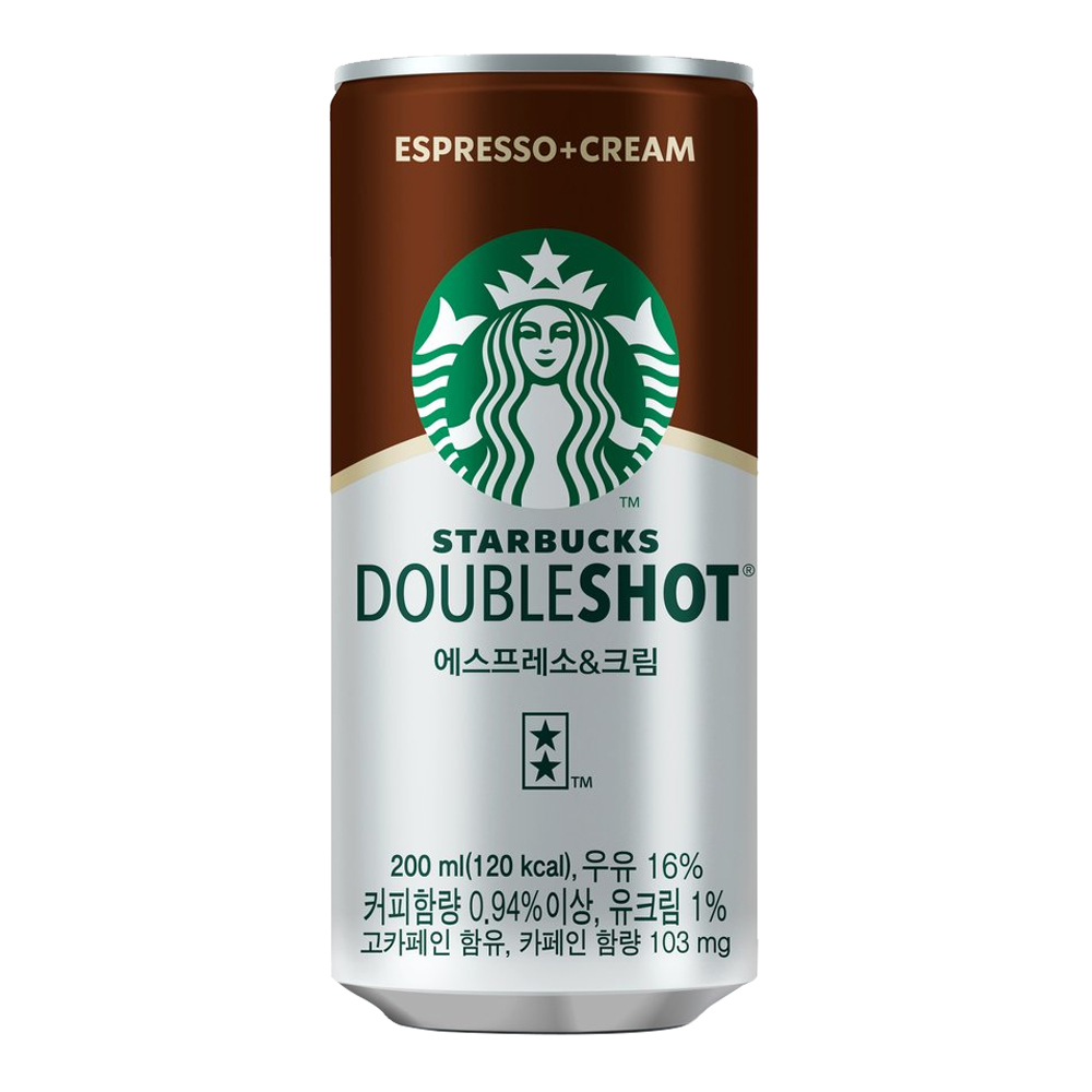 스타벅스 캔커피 에스프레소 앤 크림, 200ml, 36개 : 랜선스토어