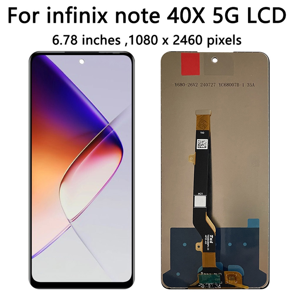 6 78 인치 IPS LCD 디스플레이, 터치 스크린 디지타이저 어셈블리, 인피닉스 노트 40X 5G X6838 : 글로리29
