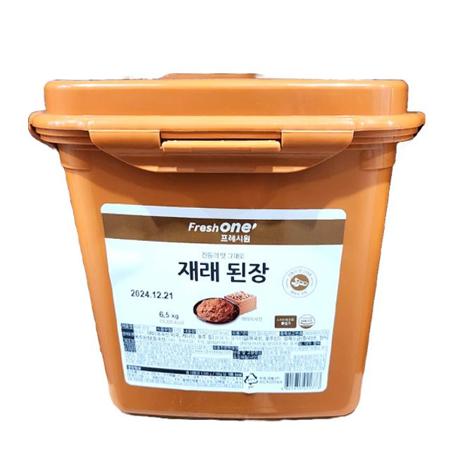 프레시원 시골 재래 만능 집 찌개용 전통 업소용 식당 된장 재래 된장 6.5kg 1개 : 건강산S