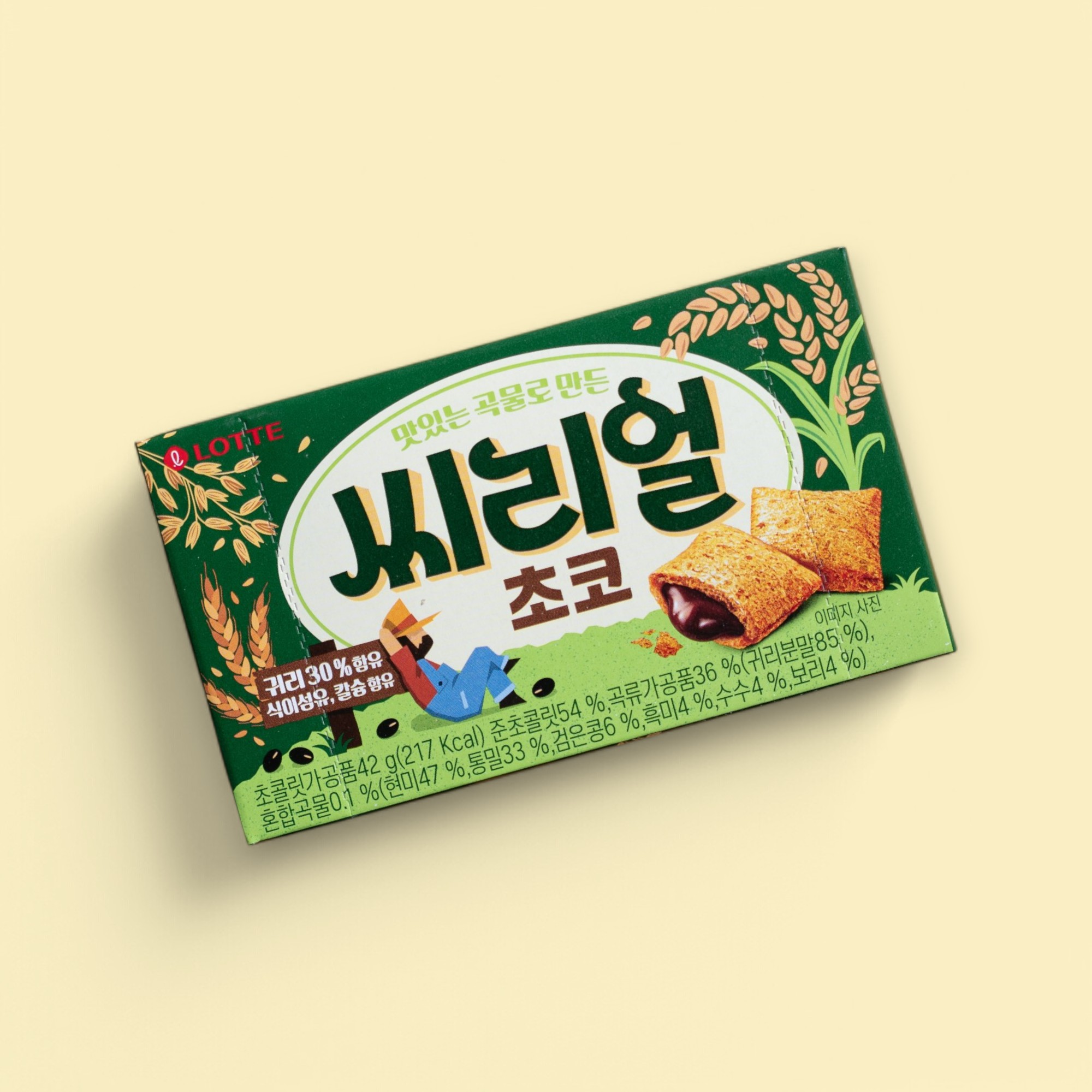 롯데 씨리얼 초코 42g : 과자를 담다