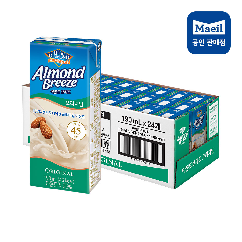 매일유업 아몬드브리즈 오리지널 24팩 아몬드 두유 190ml : 마켓더지룩