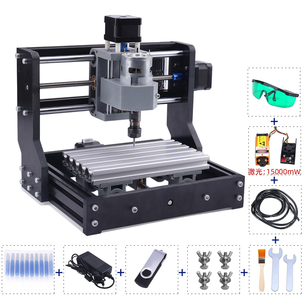 소형레이저각인기 목공 나무 레이저조각기 각인기 pro 3018 laser cnc : 차이구대원