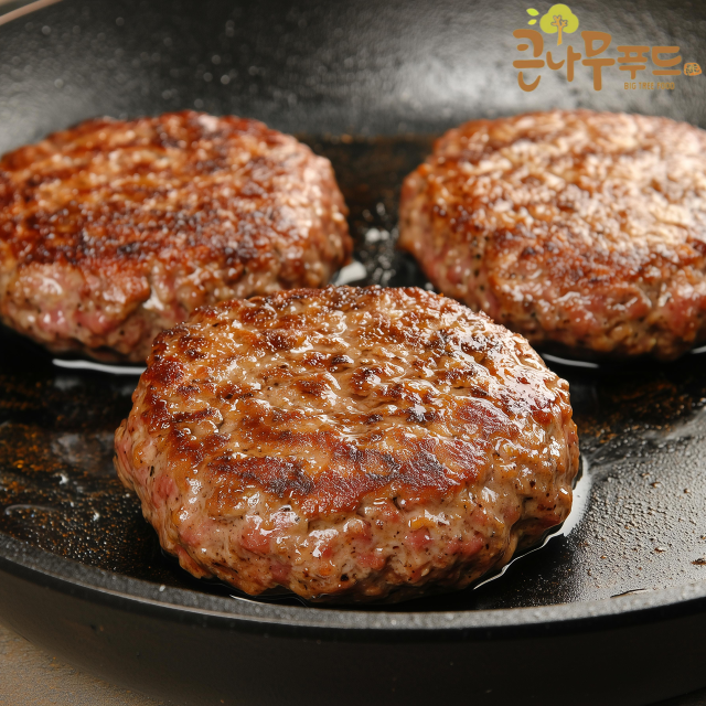 담양맛집 남도한우 수제 떡갈비 130g x 4팩 : 큰나무푸드