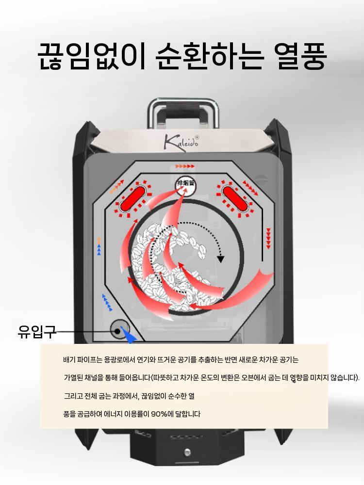 상업용 커피 로스터 전기 바리스타 원두 로스팅 지능형 머신기 : 오팔리네2