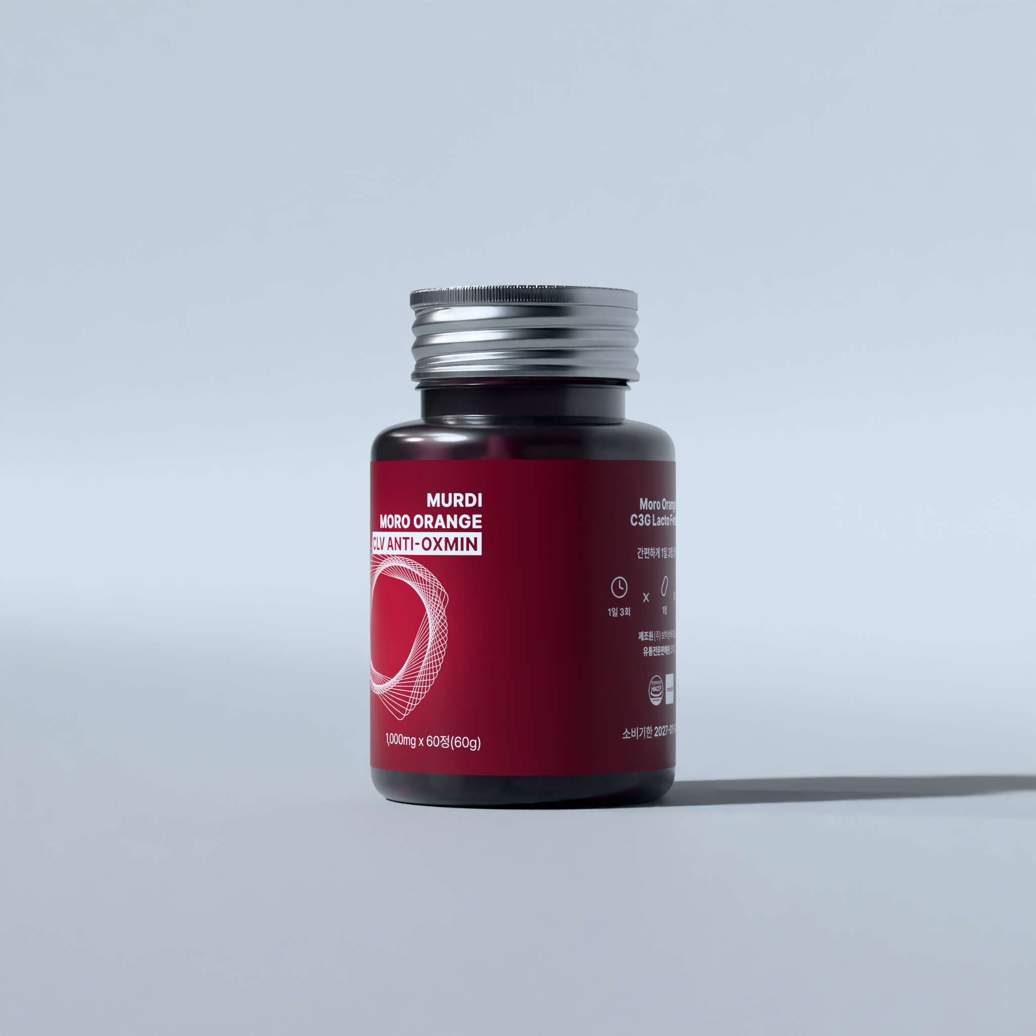 [뮤르디 공식몰] 안티옥사민 CLV 모로오렌지 3병 1000mg 60정 : 뮤르디