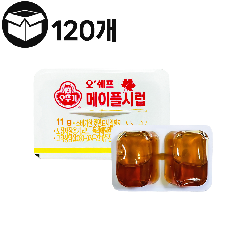 [제이케이푸드] 오뚜기 오쉐프 일회용 메이플시럽 BOX : 제이케이푸드6983333
