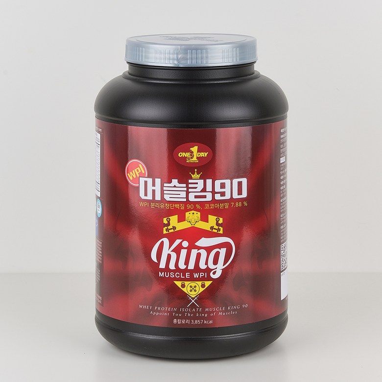 머슬킹90 WPI 웨이프로틴 파우더 쉐이크 락토프리 포대 보충제 1kg : 원데이뉴트리션