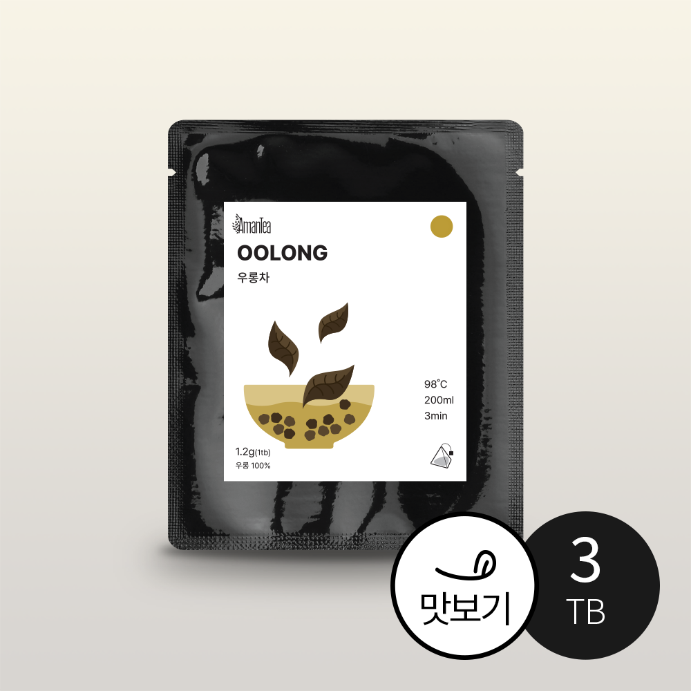 아망티 우롱차 티백 1.2g, 3개 : 아망티