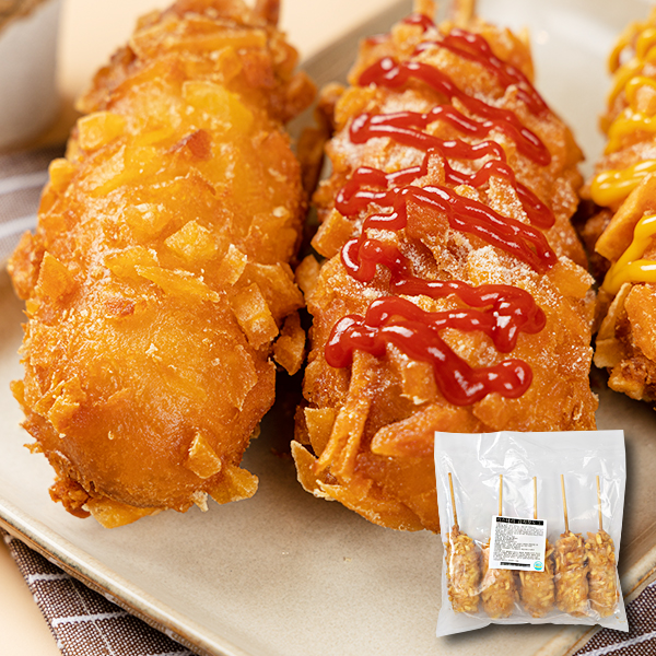 자이언트 감자핫도그 700g (140g x5개입) 휴게소 푸드트럭 분식 급식 행사장 간식 : 무바라