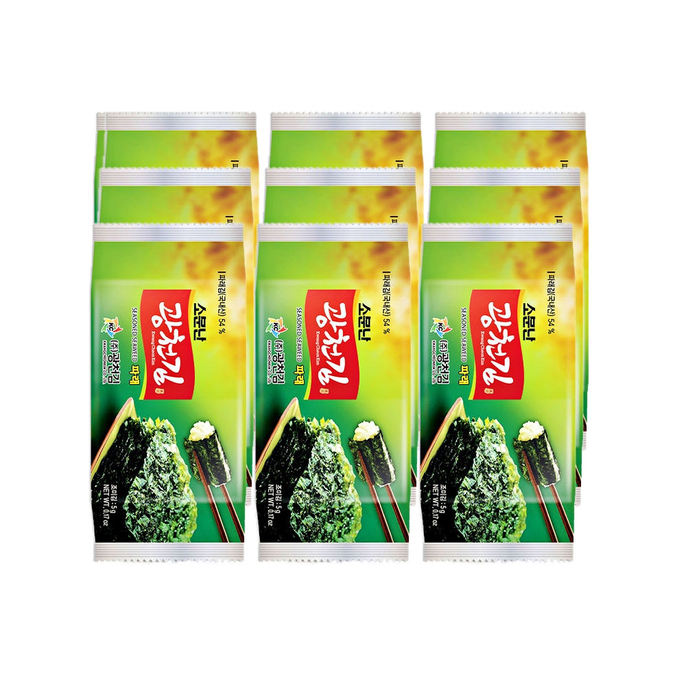 [광천김] 소문난 파래 도시락김 5g x 90봉 : 다온미니샵