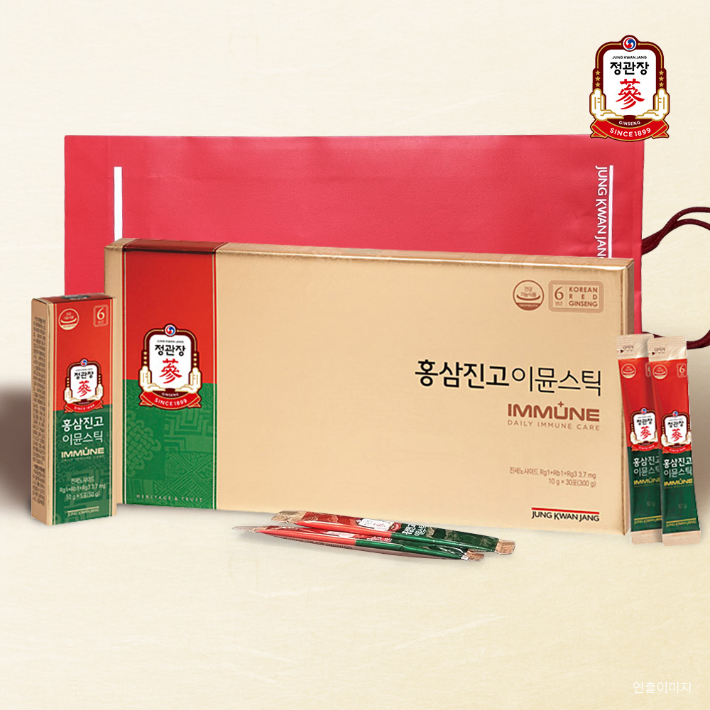 사랑하는 마음을 담아 정관장 홍삼진고 이뮨스틱 10g 30포, 4개 : 훈컴퍼니 스토어