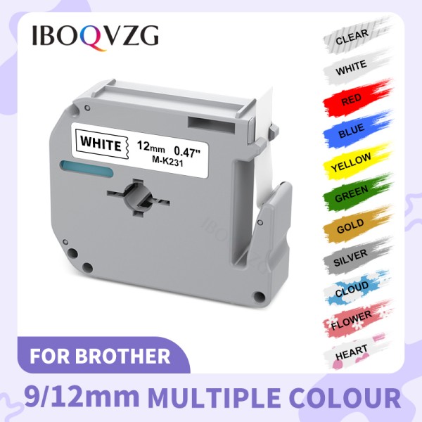 IBOQVZG 브라더 MK-231 라벨 테이프 P 터치 9mm : 한백모터스