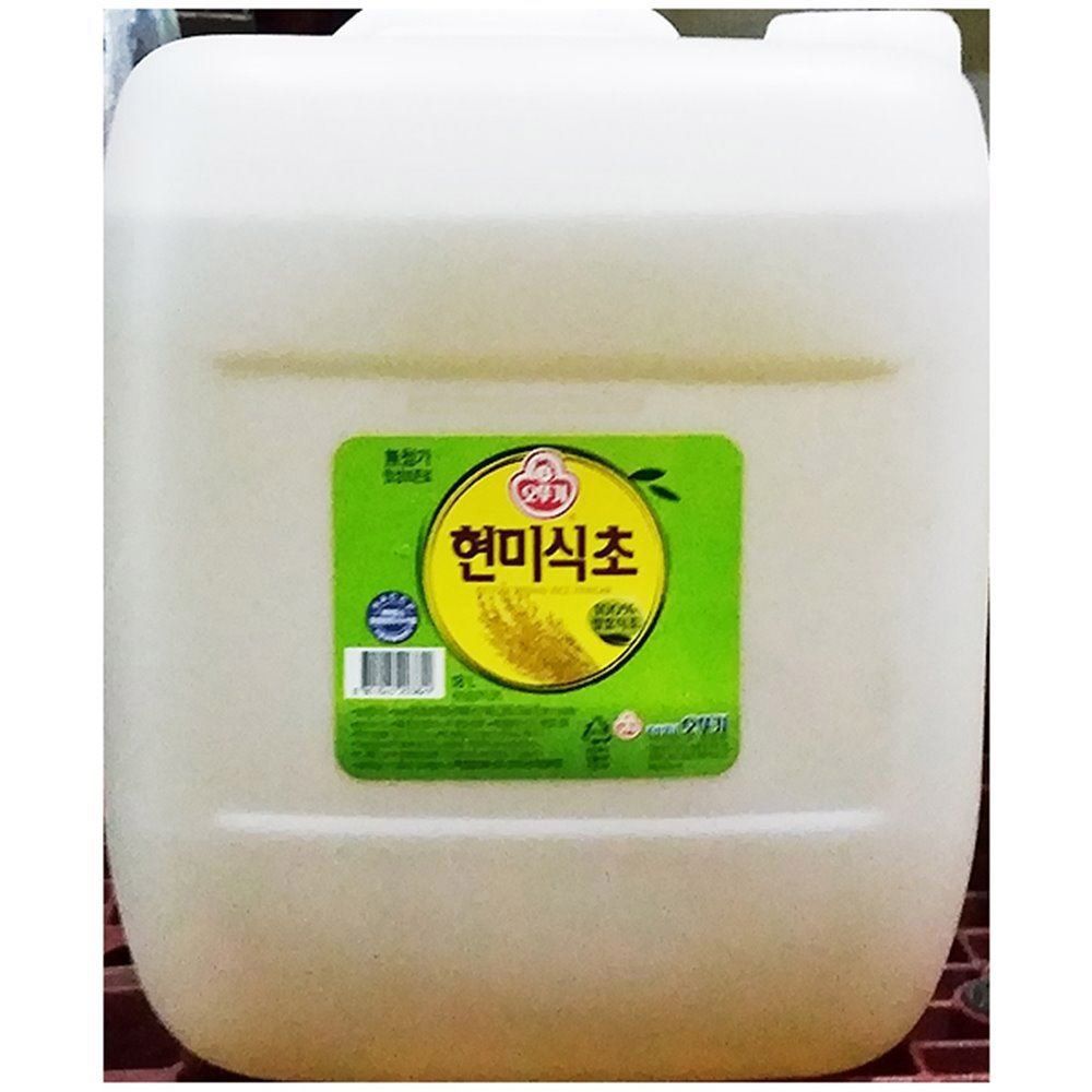 오뚜기 업소용 식당 숙성 발효 만능 코스트코 비네거 대용량 식재료 현미 식초 18L 1개 : 위시몰S
