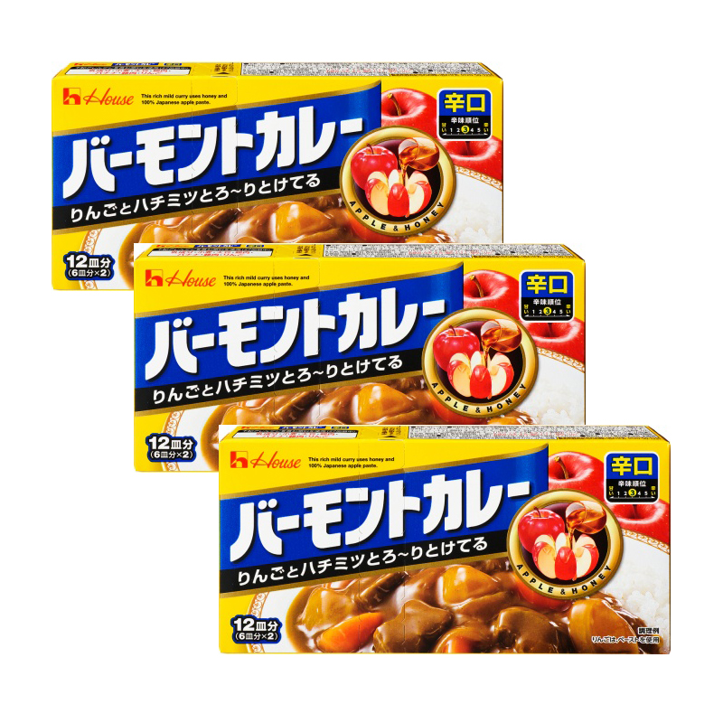 일본 하우스 바몬드 고형 카레(순한맛 외 2종), 230g, 3개 : ASQ마켓