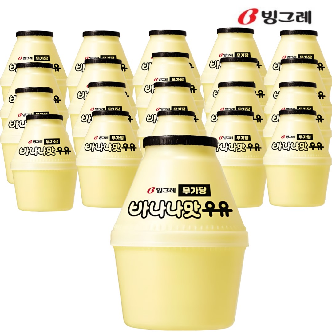 빙그레 바나나우유 무가당 240ml (20입) NO sugar : 파스퇴르365