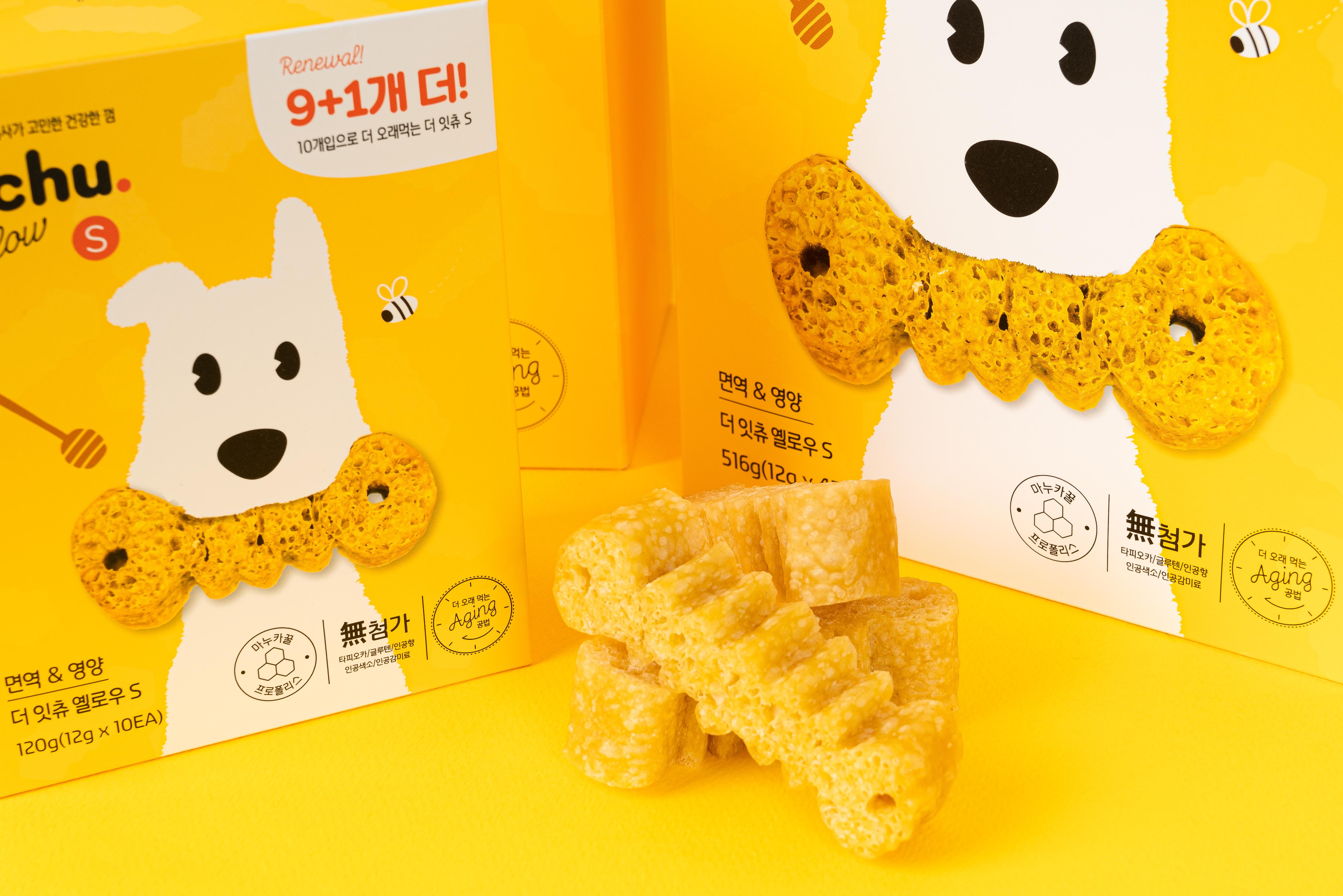 잇츄 오리지널 2+2 (S 43개입 M 34개입) 개껌 강아지 덴탈껌 치석제거 대용량 간식 : 핏펫