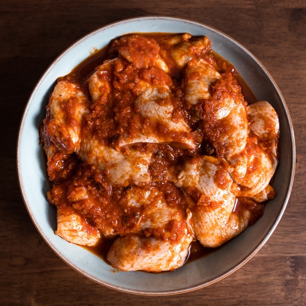 닭갈비 간장 춘천 숯불 닭갈비 캠핑음식 넉넉한 3인분 : 바르계