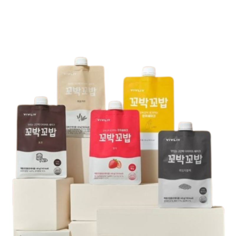 비브리브 꼬박꼬밥 단백질쉐이크 5종 중 택1 총 7팩 : TrendyTide