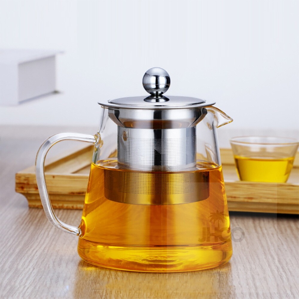 제이생활샵 차 마실 내열유리 차 포트 550ml 티주전자 티팟주전자 다도용품 : 제이 생활샵
