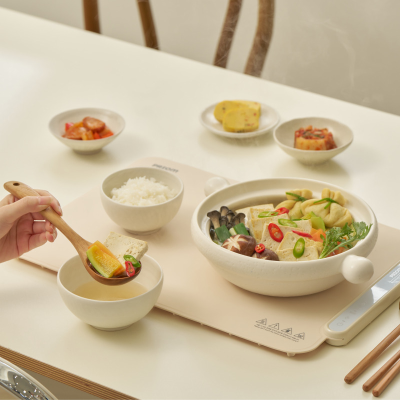 프리옴 푸드워머 파인다이닝 접이식 음식 보온 매트 : 프리옴