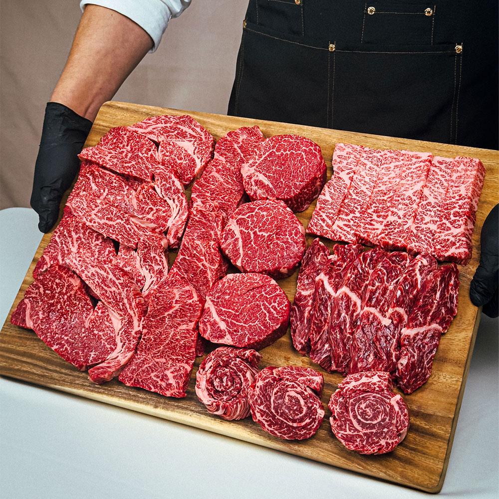 투뿔 횡성한우 정성 선물세트 꽃등심 살치살 꽃갈비살 안심 채끝 토시살 안창살 1.3kg : 횡성한우마을