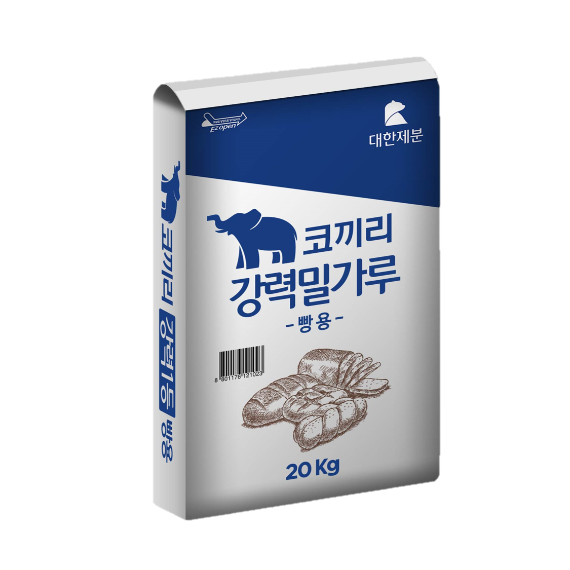 대한제분 코끼리 강력 밀가루 20KG 곰표 강력분 빵용 : 삼우유통