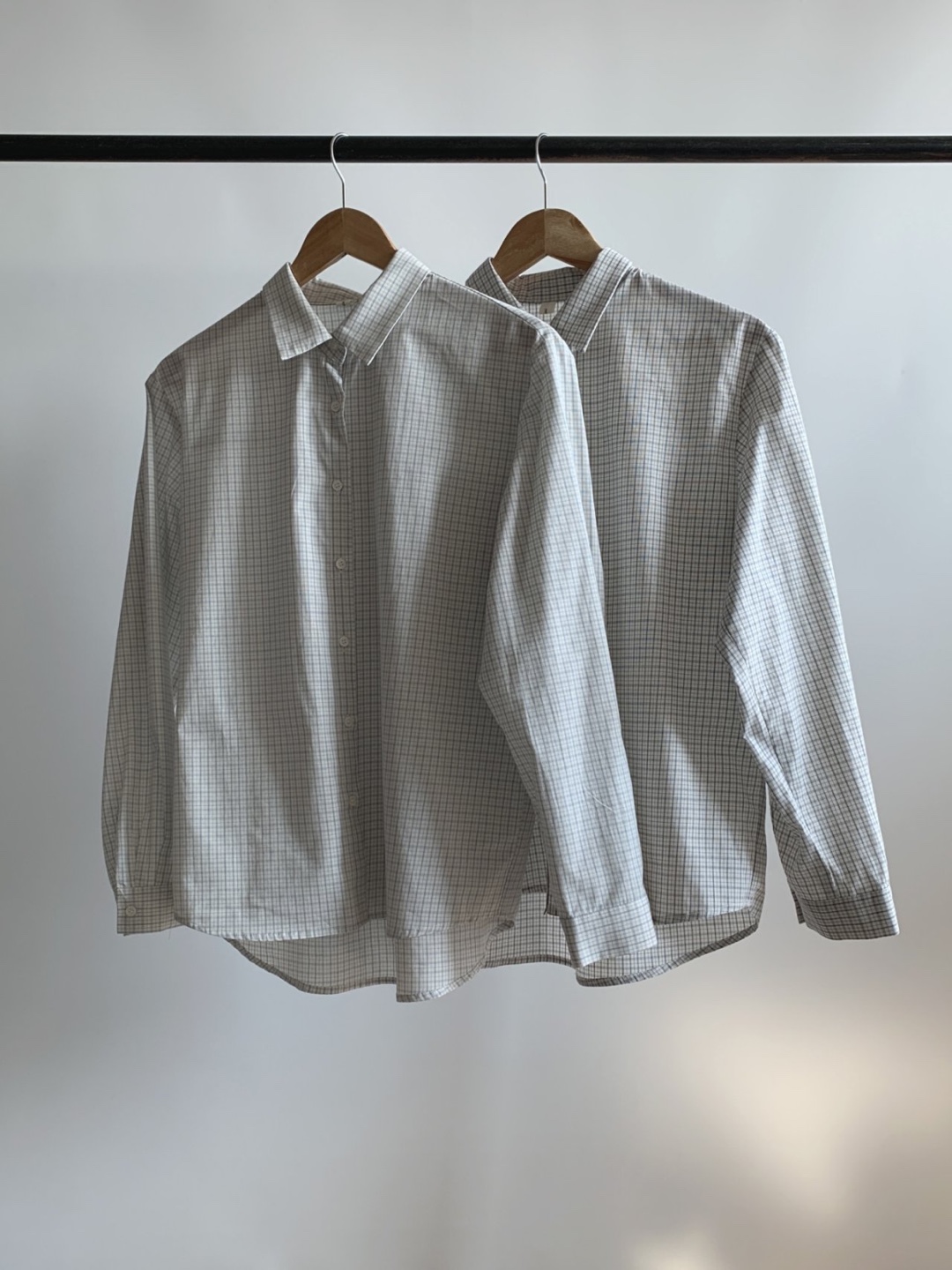 솔트 체크 남방, 체크패턴 봄 셔츠 2color : 버터프레즐마켓