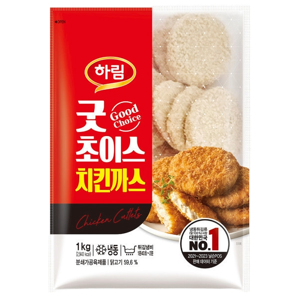하림 굿초이스치킨까스 1kg : 하림 공식인증대리점 공감
