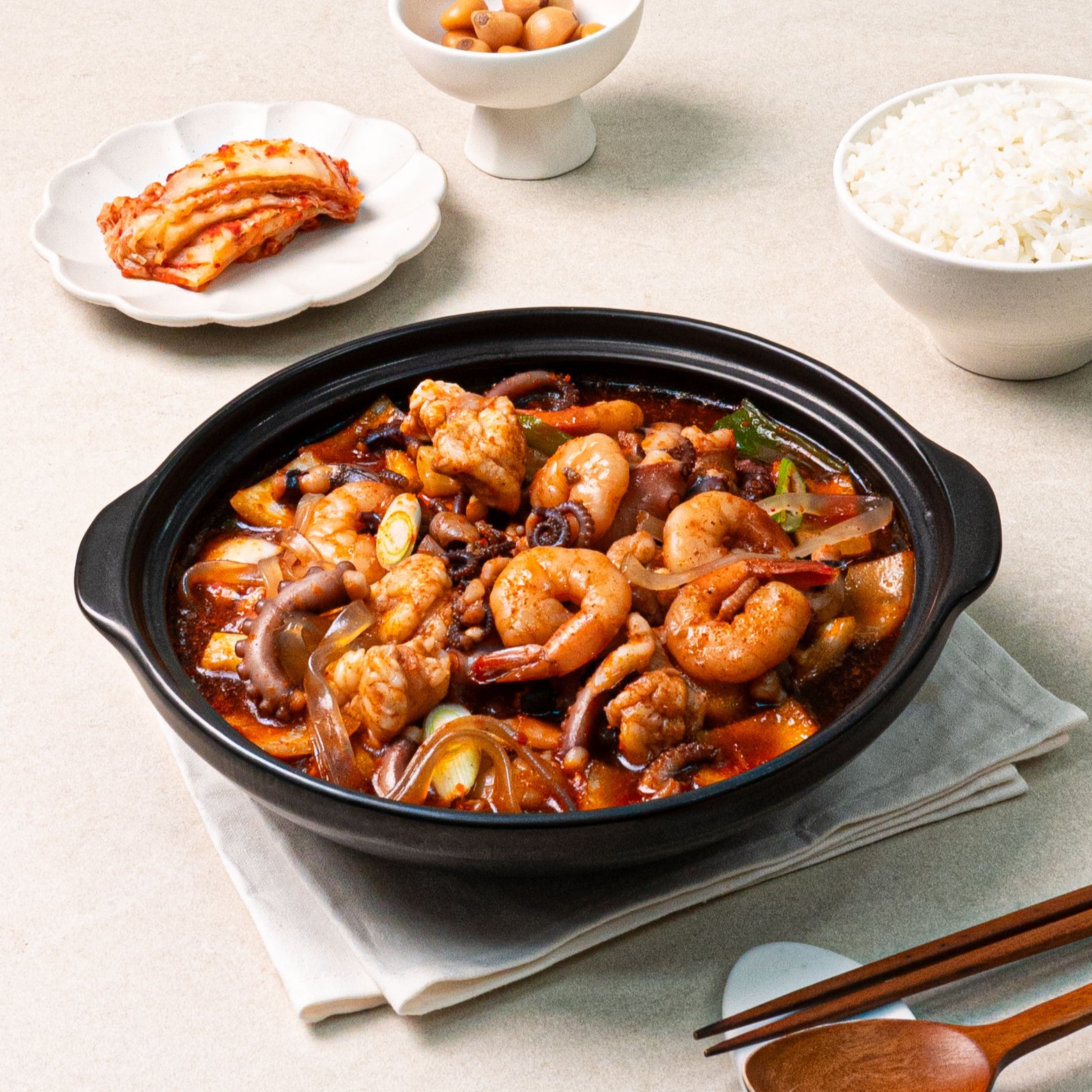 부산식 한우 곱창 낙곱새 전골 밀키트 850g : 지구인의식탁