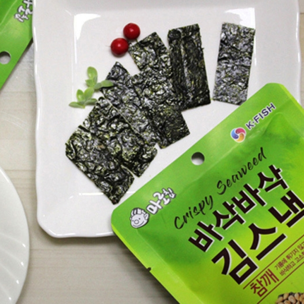 바삭바삭 김스낵 맥주안주 손이가는 영양간식 혼술안주 : 선넘는 보부상