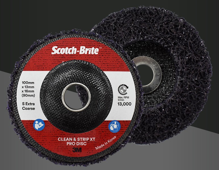 3M 베벨 CNS XT 프로 디스크100MM 수세미 디스크 그라인더용 : 누리펀